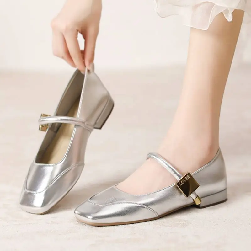 Casual Plain Mary Jane Shoes-9