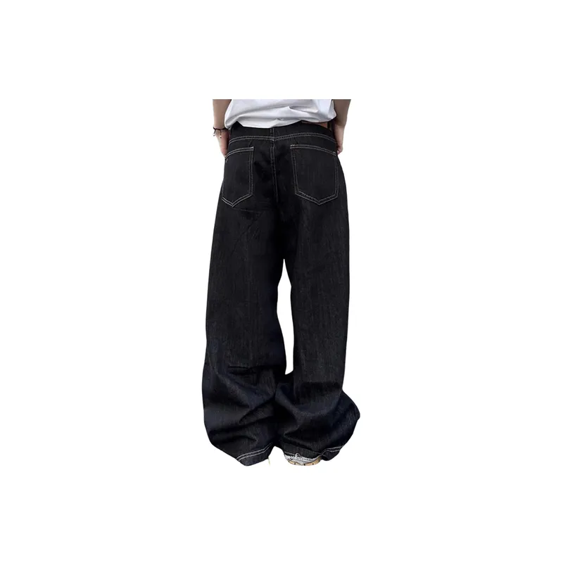 Fashionistas Street Wide Leg Loose Jeans-1