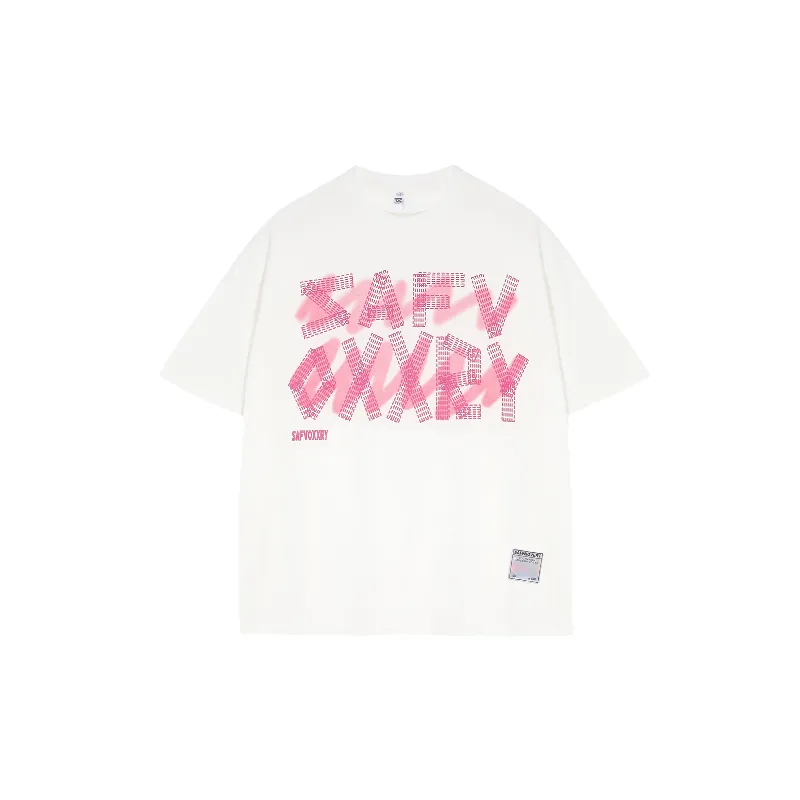 Fashionable Letter 100% Cotton T Shirt-3