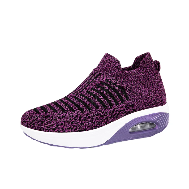 Sporty Breathable Slip On Shoes-1