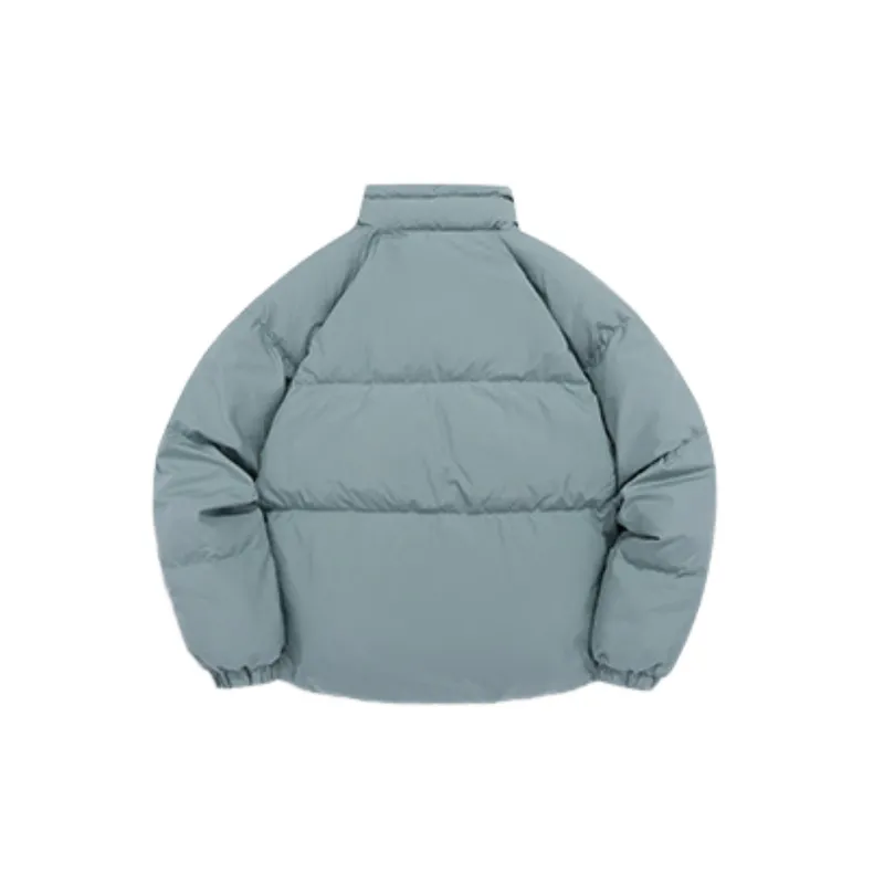 Casual Plain White Duck Down Jacket-7