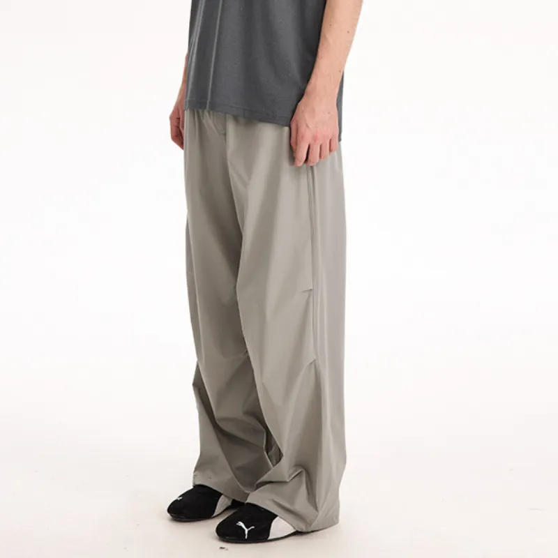 Simple Lightweight Nylon Casual Pants Unisex-7