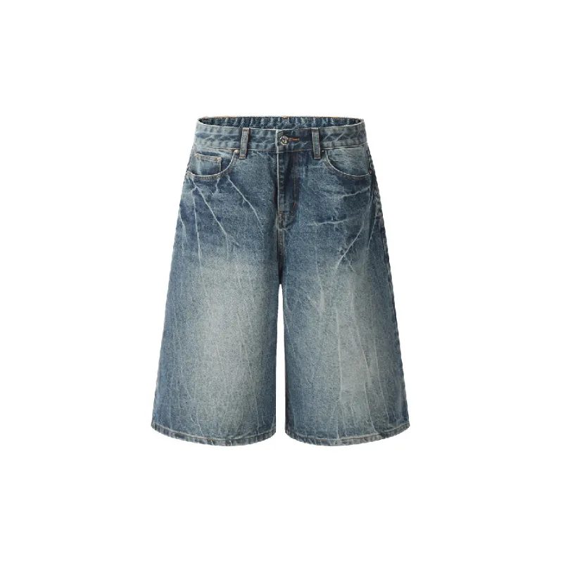 Funky Casual Denim Shorts-0