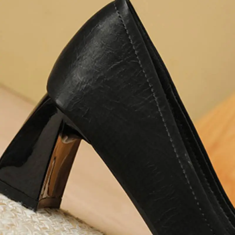 Retro Plain Mary Jane Shoes-10