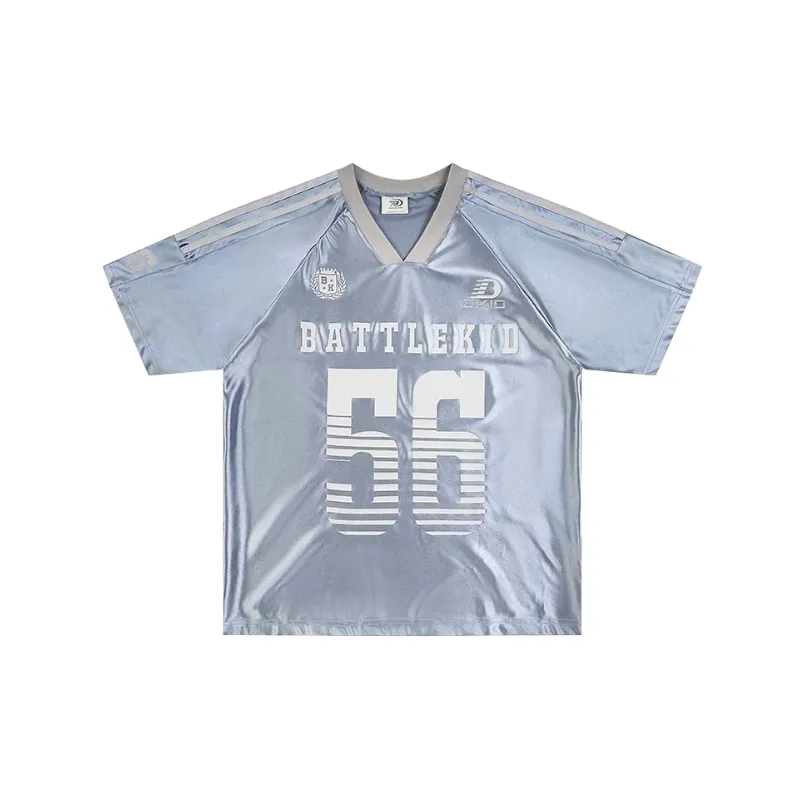 Sporty Loose Polyester T-Shirt-4