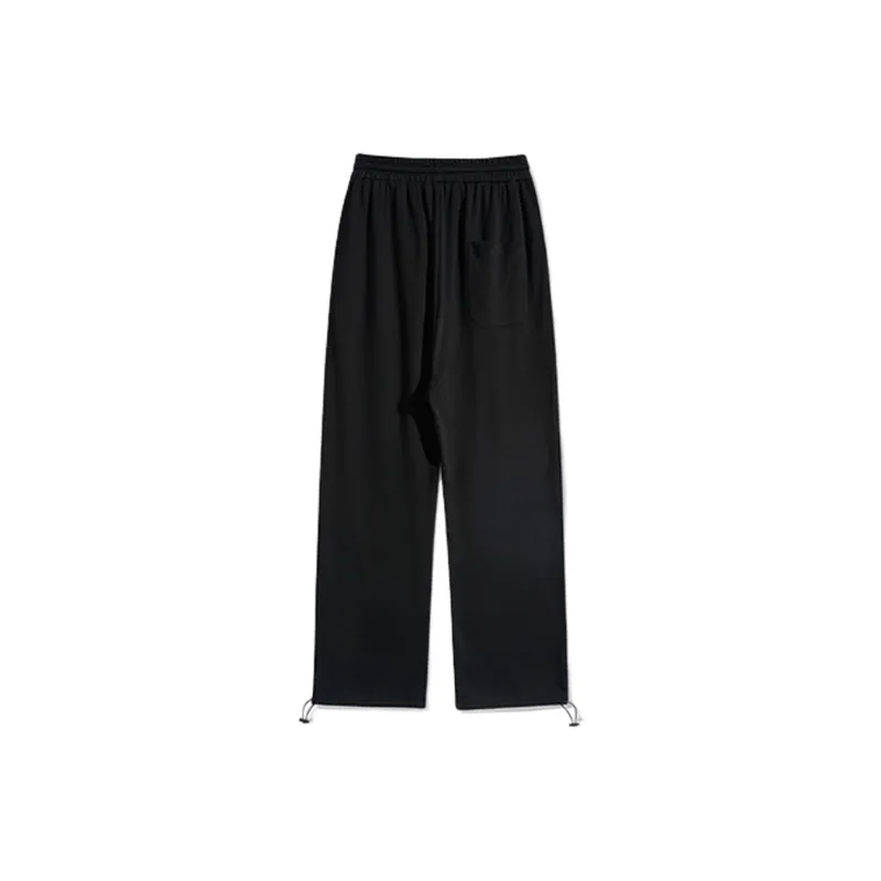 Casual Simple Drawstring Sweatpants-1