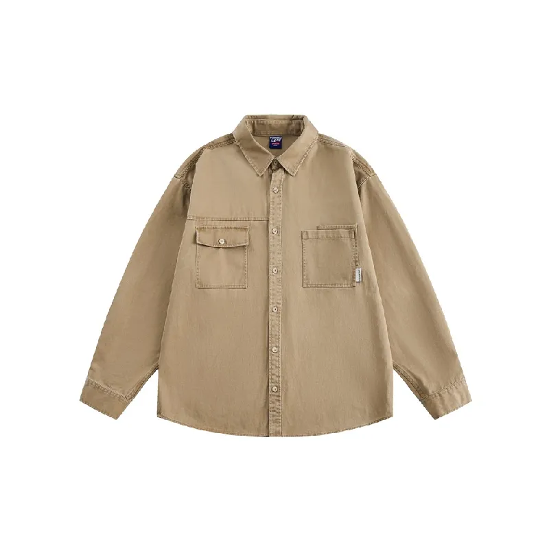 Casual Long Sleeve 100% Cotton Shirt-0