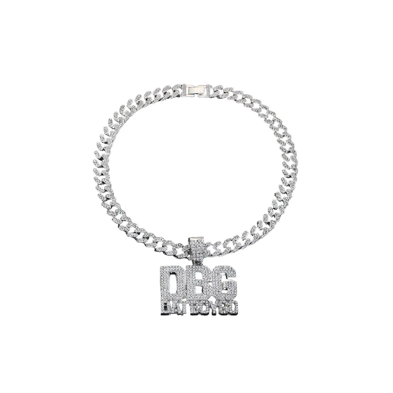 Hip Hop Full Diamond Letter Cuban Necklace