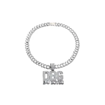Hip Hop Full Diamond Letter Cuban Necklace