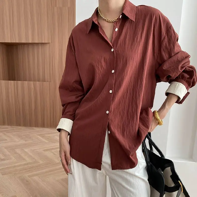 Casual Loose Rayon Shirt Unisex-2