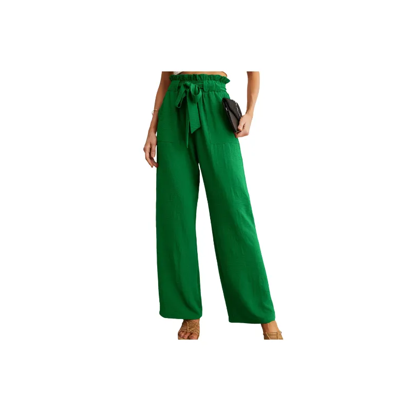 Simple Basics Polyester Casual Pants Women-0