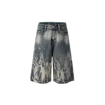 PunkTie Dye Denim Shorts