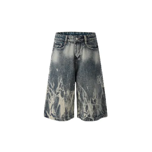 PunkTie Dye Denim Shorts
