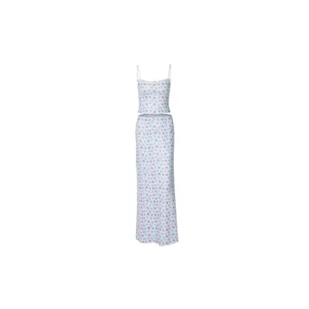 Fashionable Flowers Skirt Suit Women