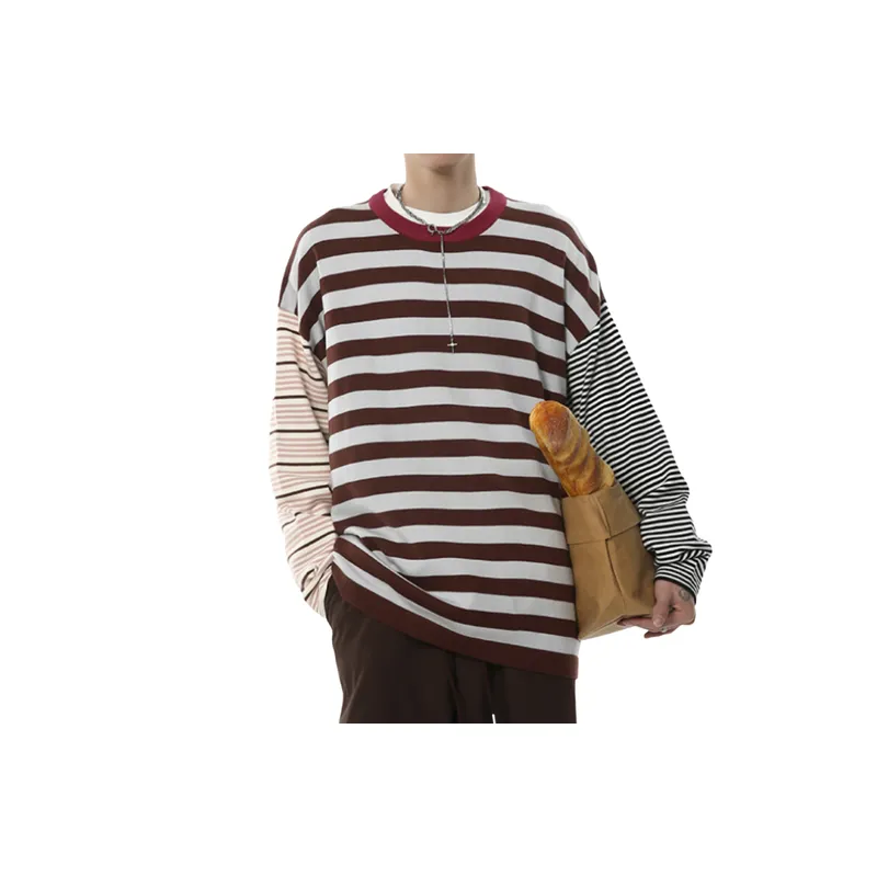 Fashionablet Striped Loose T Shirt-1