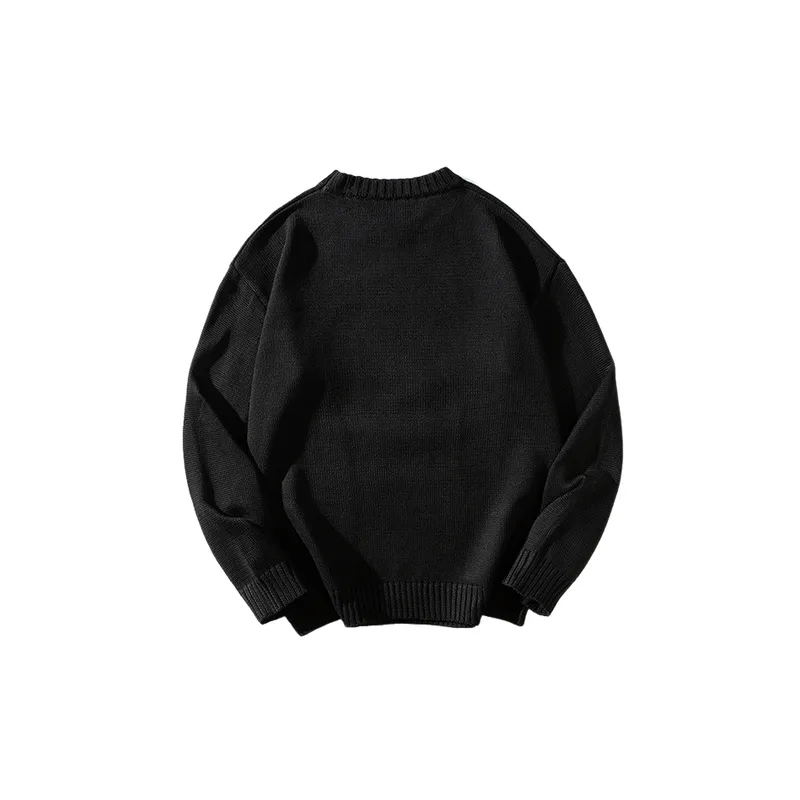 Casual Loose Knitted Fabric Sweater-6