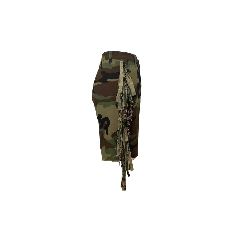 Street Loose Cotton Polyester Blend Casual Shorts Women-1