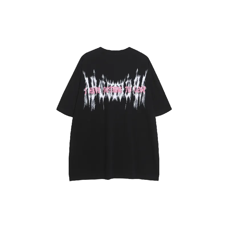 Fashionable Loose Cotton T Shirt-5