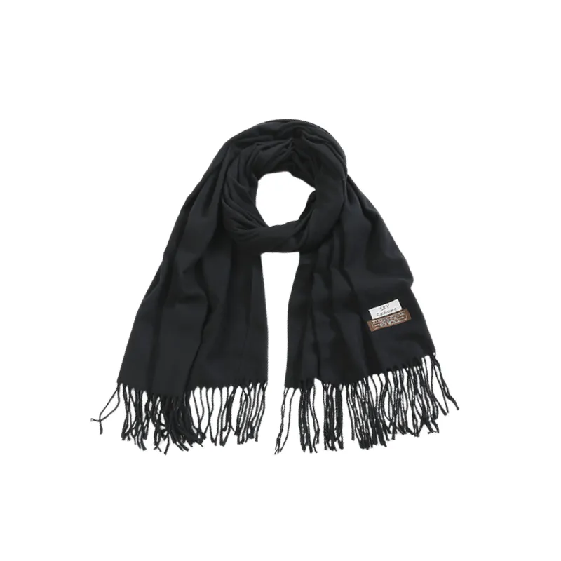 Casual Plain Knit Scarf-9