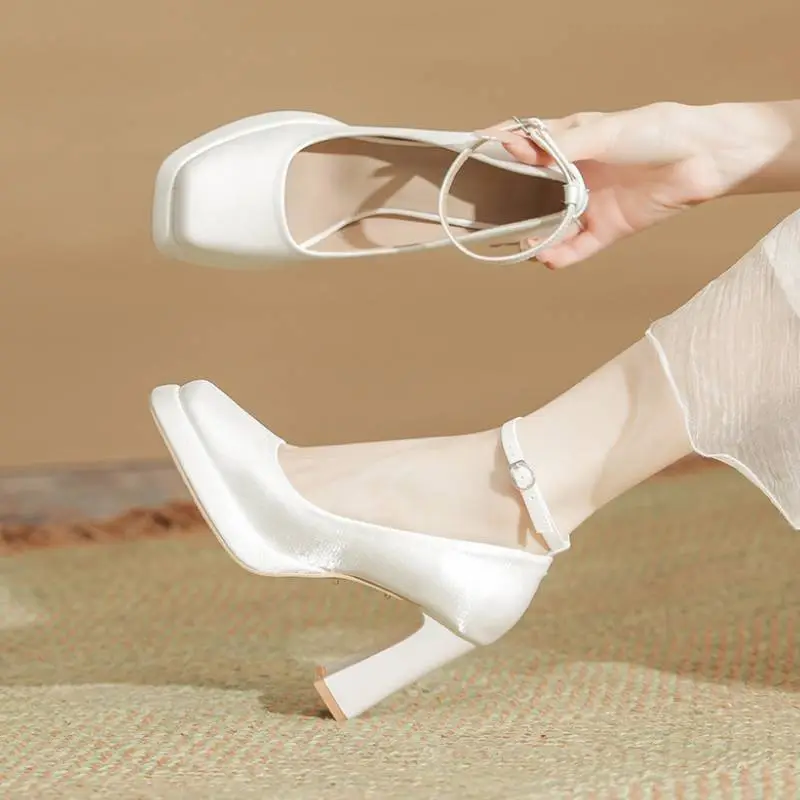 Elegant Plain High Heels-8