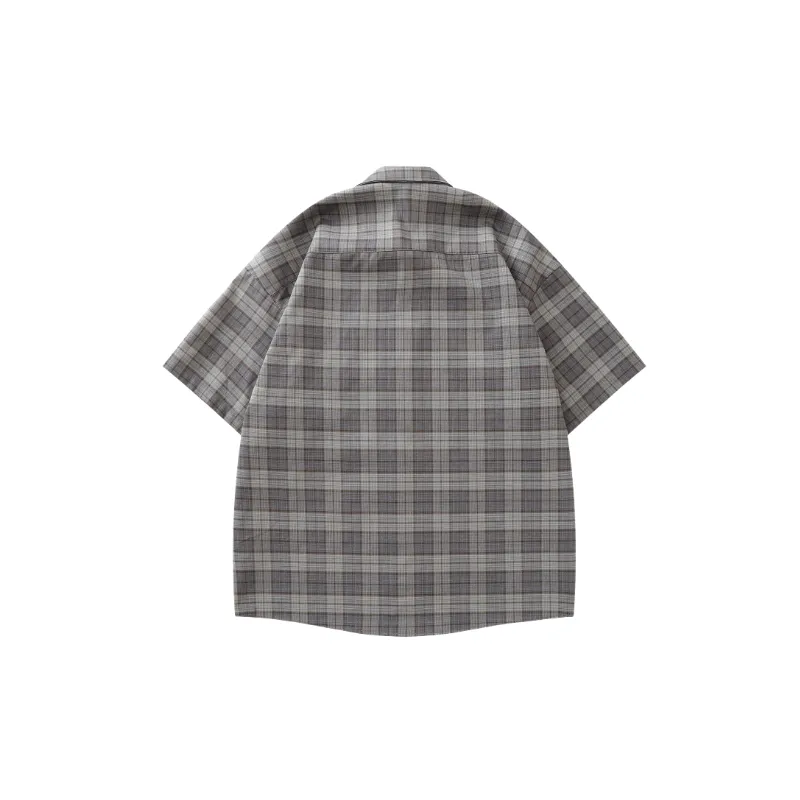 Casual Embroidery Cotton Blended Fabric Shirt Unisex-1