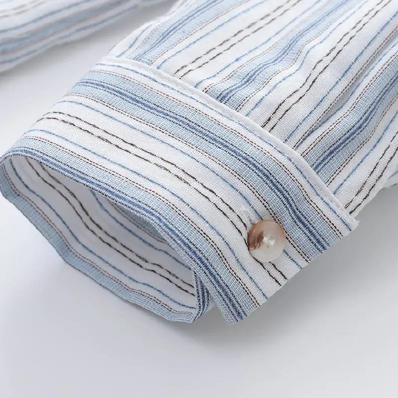 Retro Cute Cotton Blended Fabric Shirt Unisex-3