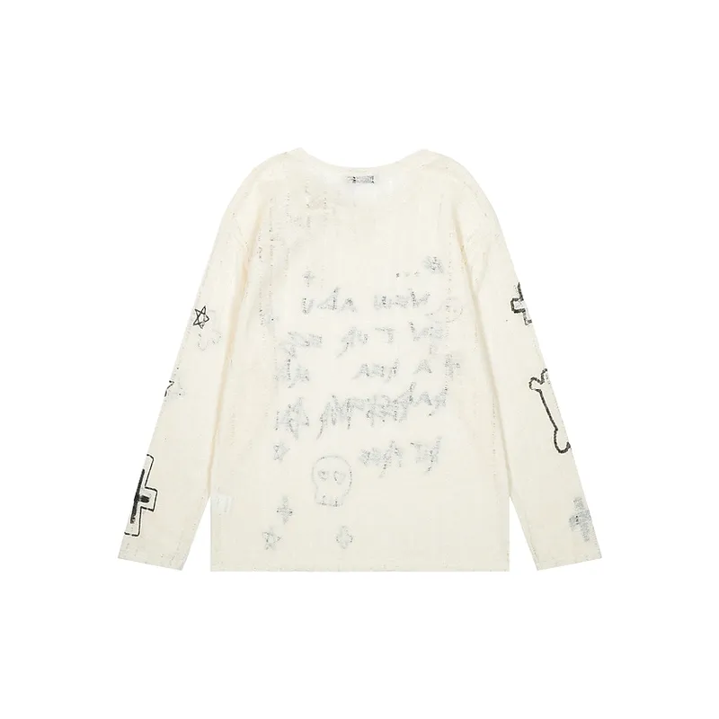 Fashionable Loose Knitwear-3