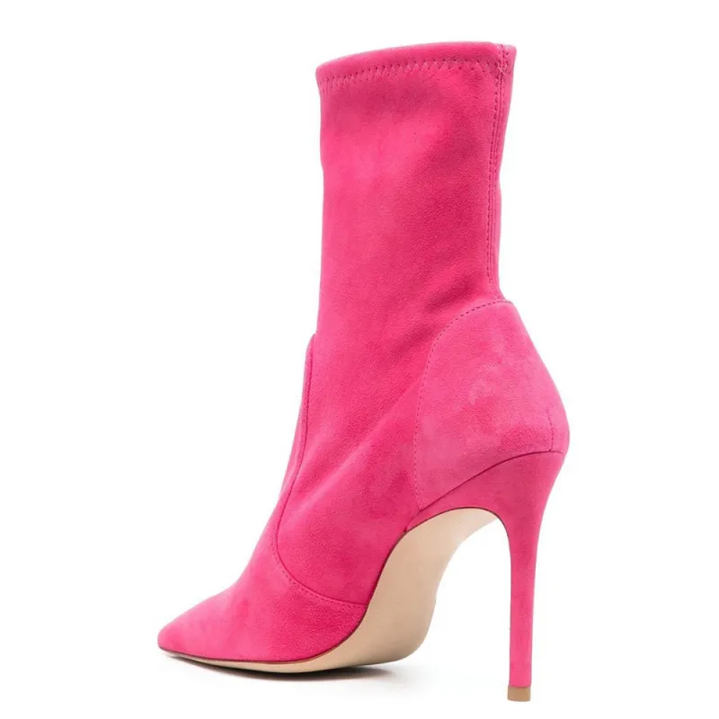 Plain Fashionable Ankle Boots-7
