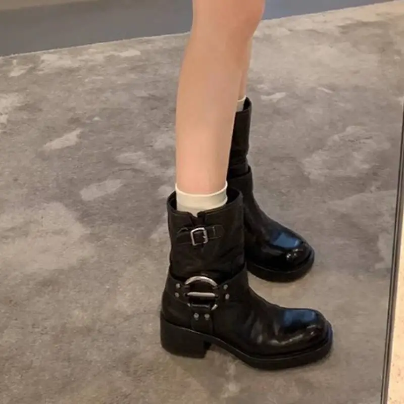 Retro Punk Ankle Boots-2
