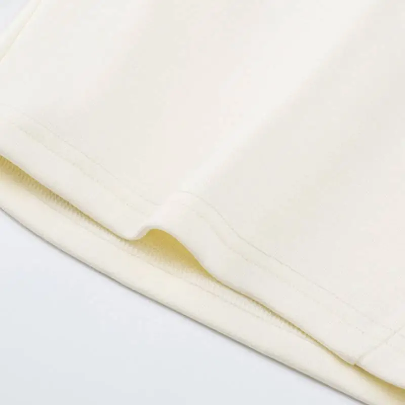 Simple Plain Cotton Casual Shorts-4