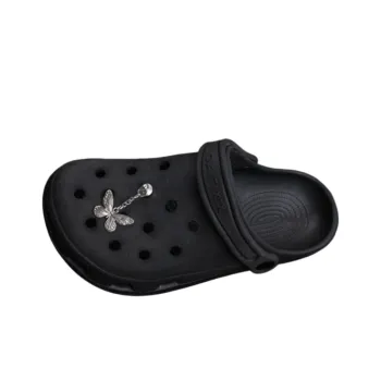 Metal Rhinestone Shoelace Buckle Set