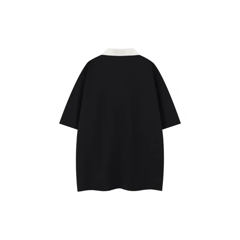 Trendy Versatile Letter Embroidered Short Sleeved T Shirt-5