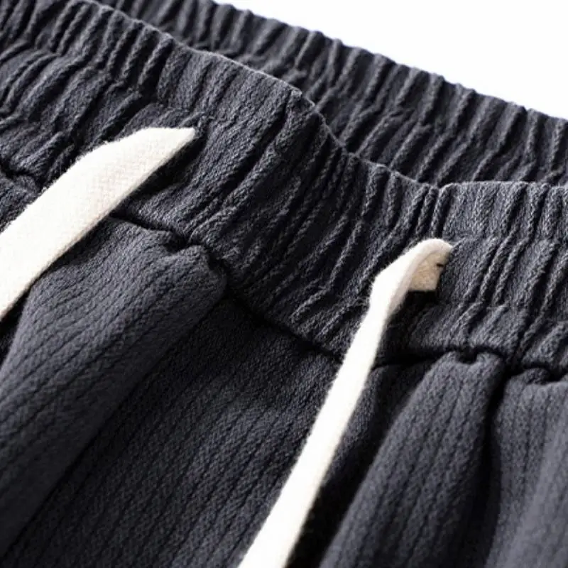 Trendy Loose Blended Synthetic Fabrics Casual Pants-5