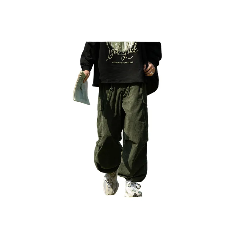 Sporty Loose Cargo Pants-0