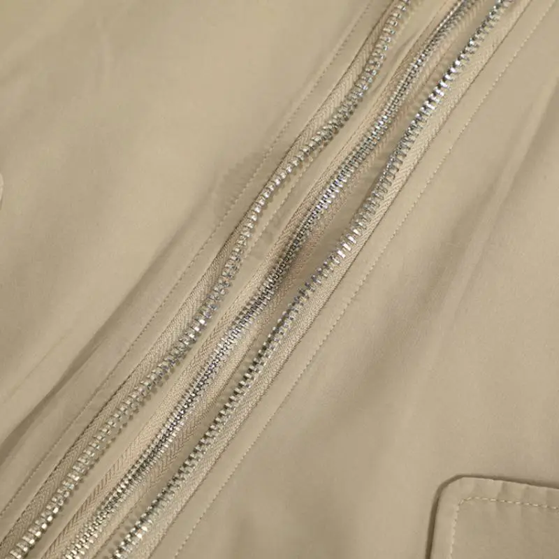 Loose Casual Cotton Blended Fabric Jacket-4