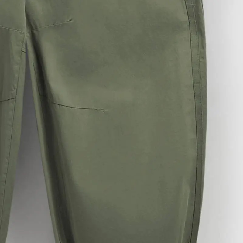 Casual Loose Cotton Blended Fabric Cargo Pants-2