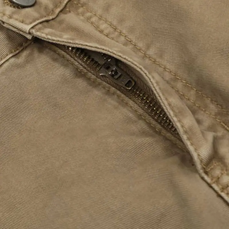 Fashionable Casual Denim Cargo Pants-3