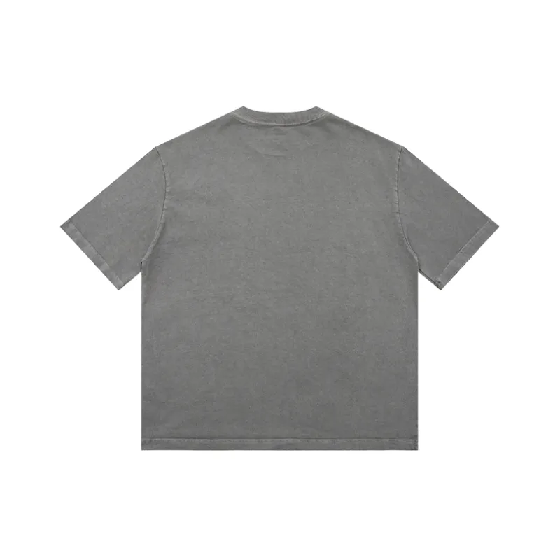 Casual Plain 100% Cotton T Shirt-2