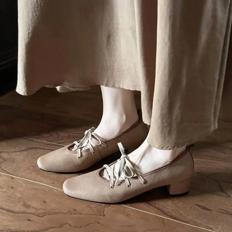 Simple Plain Mary Jane Shoes-1