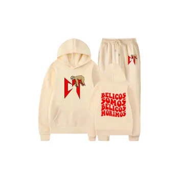 Simple Loose Sweatshirt Set