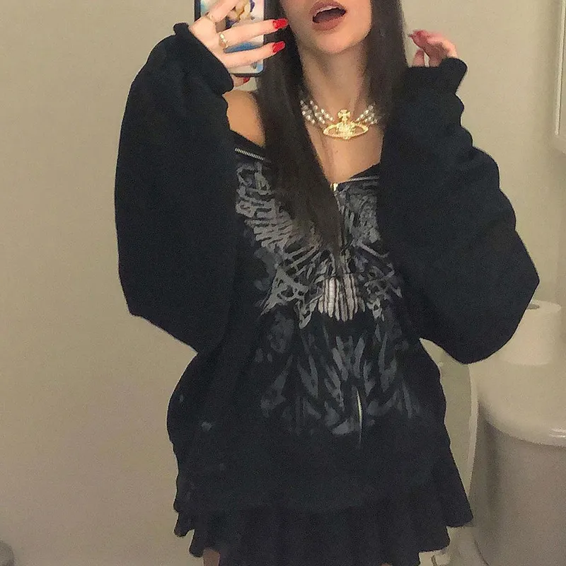 Casual Loose Long Sleeve Sweatshirt Women-3