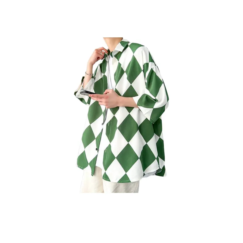 Ice Silk Short Sleeved Shirt-8