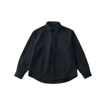 Business Loose Blended Synthetic Fabrics Shirt