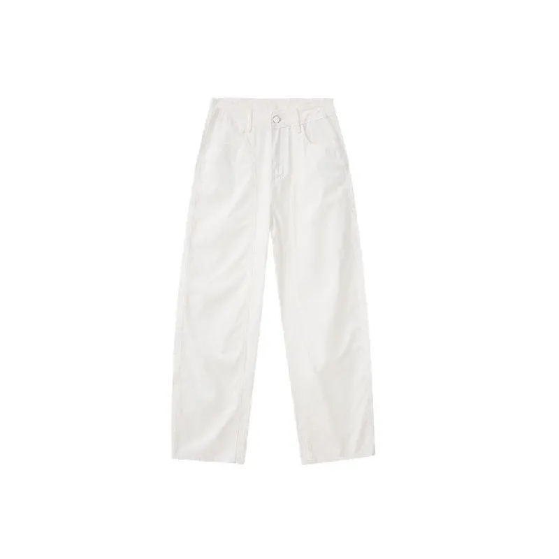 Sporty Loose Cotton Casual Pants-0