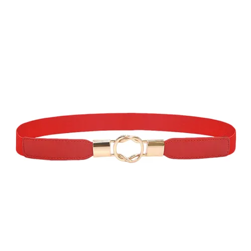 Simple Metal Leather Belt Women