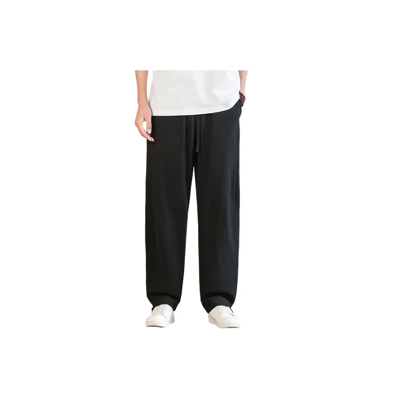 Plain Loose Casual Pants-2