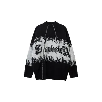 Fashionable Loose Cotton Blended Fabric Sweater