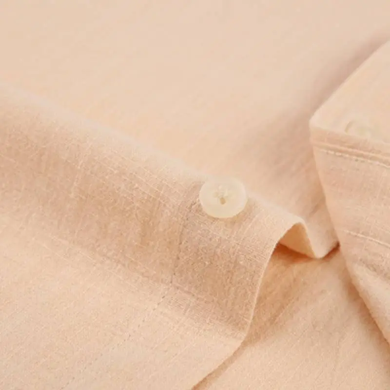 Casual Plain Cotton Blended Fabric Shirt-10