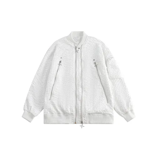 Strong Wrinkle Multi zipper Baseball Suit