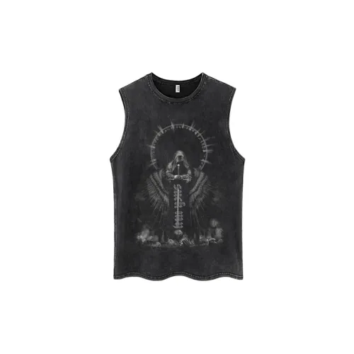 High Street Retro Wash Sleeveless T shirt
